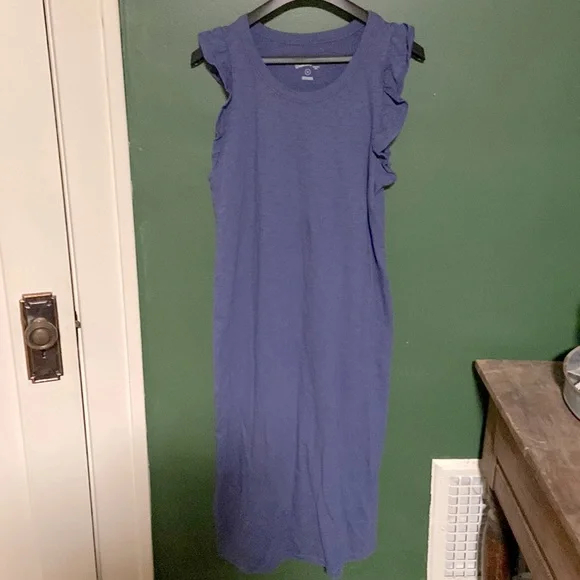 universal thread blue dress Universal Thread Women's Sleeveless Maxi Tiered Ruffle Dress. Blue Bar –  Biggybargains main image 1